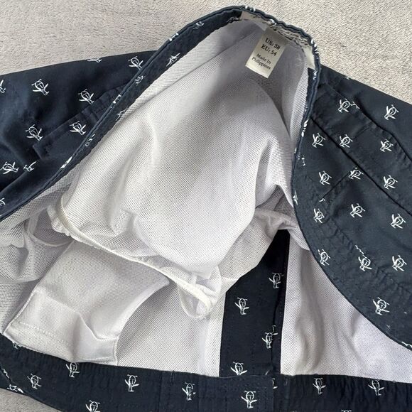 Penguin Swim Trunks Men's 38 Volley 6” Shorts Lined Blue All Over Print‎ Logo - Picture 5 of 16